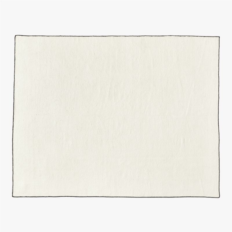 Meire Handwoven Ivory New Zealand Wool Area Rug 5'x8' | CB2 | CB2