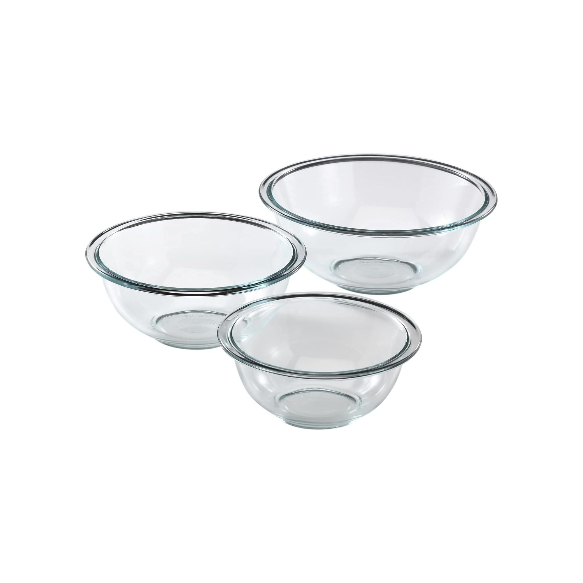 Pyrex Essentials (3-Piece) Glass Mixing Bowls Set For Prepping, Baking and Cooking, Preheated Ove... | Amazon (US)