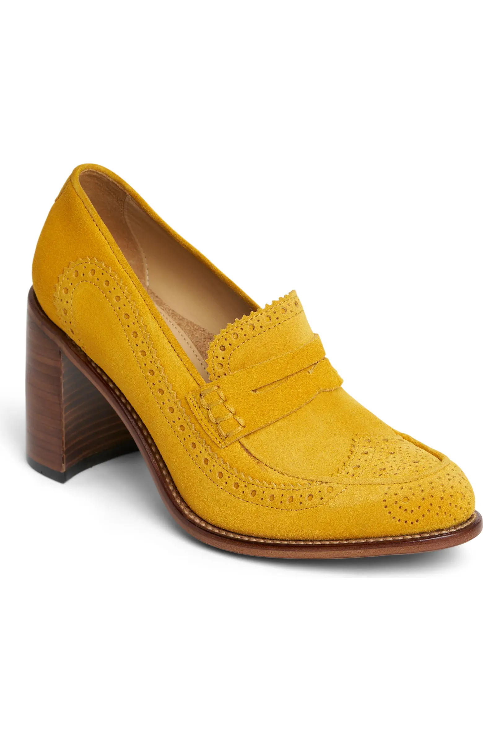 Mrs. Sophia Wingtip Penny Loafer Pump (Women) | Nordstrom