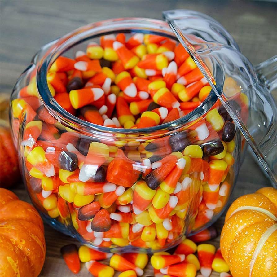 Necessia 2.2 Qt. (70 oz.) Glass Pumpkin Jar with Matching Glass Lid - Festive Pumpkin Shape, Perf... | Amazon (US)