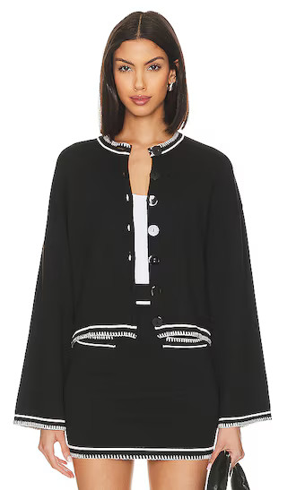 Daphne Cardigan in Black | Revolve Clothing (Global)