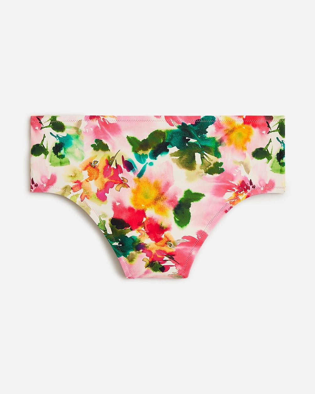 High-rise full-coverage bikini bottom in floral | J.Crew US