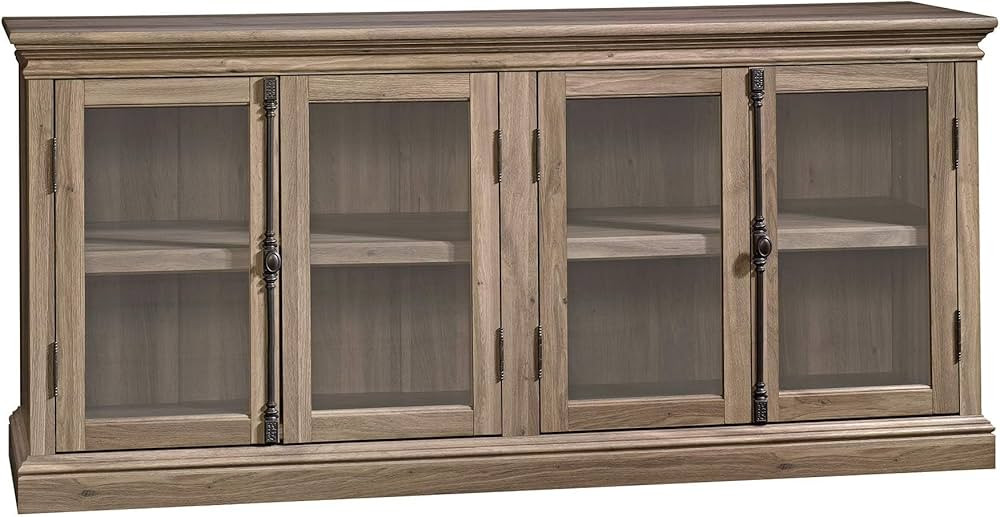 Sauder Barrister Lane Stand Console Credenza with Storage Glass Doors, 70", For TV's up to 80", S... | Amazon (US)