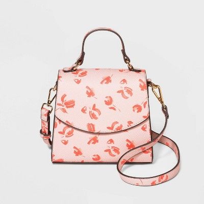 Floral Print Mini Satchel Handbag - A New Day™ Pink | Target
