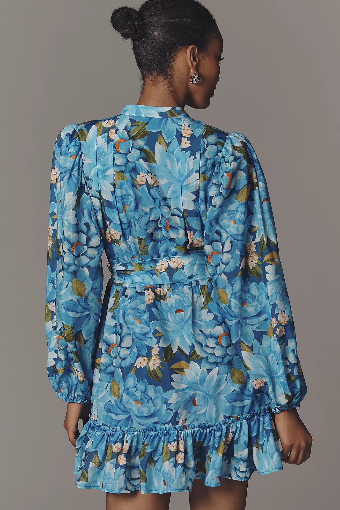 Farm Rio x Anthropologie Long-Sleeve Mini Swing Dress | Anthropologie (US)