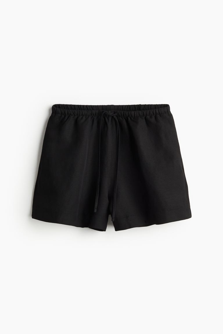 Linen-blend Pull-on Shorts | H&M (US + CA)