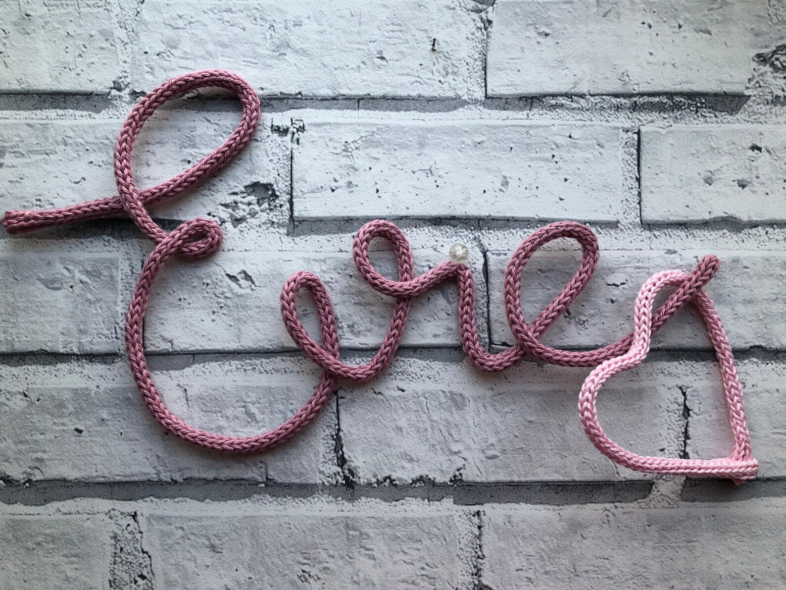 Knitted name sign  Knitted Word  Wire Word  Custom Wire | Etsy | Etsy (UK)