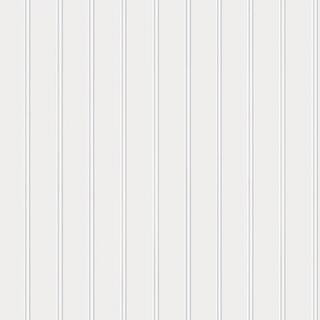 Tempaper White Beadboard Removable Vinyl Peel and Stick Wallpaper Roll (Covers 28 sq. ft.) BD1503... | The Home Depot