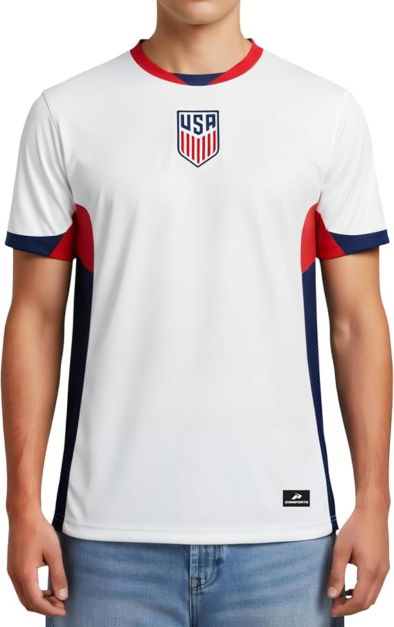 Icon Sports U.S. Soccer Hoodie Officially Licensed Adult BLACKOUT Cotton Pullover Hoodie Sweatshi... | Amazon (US)