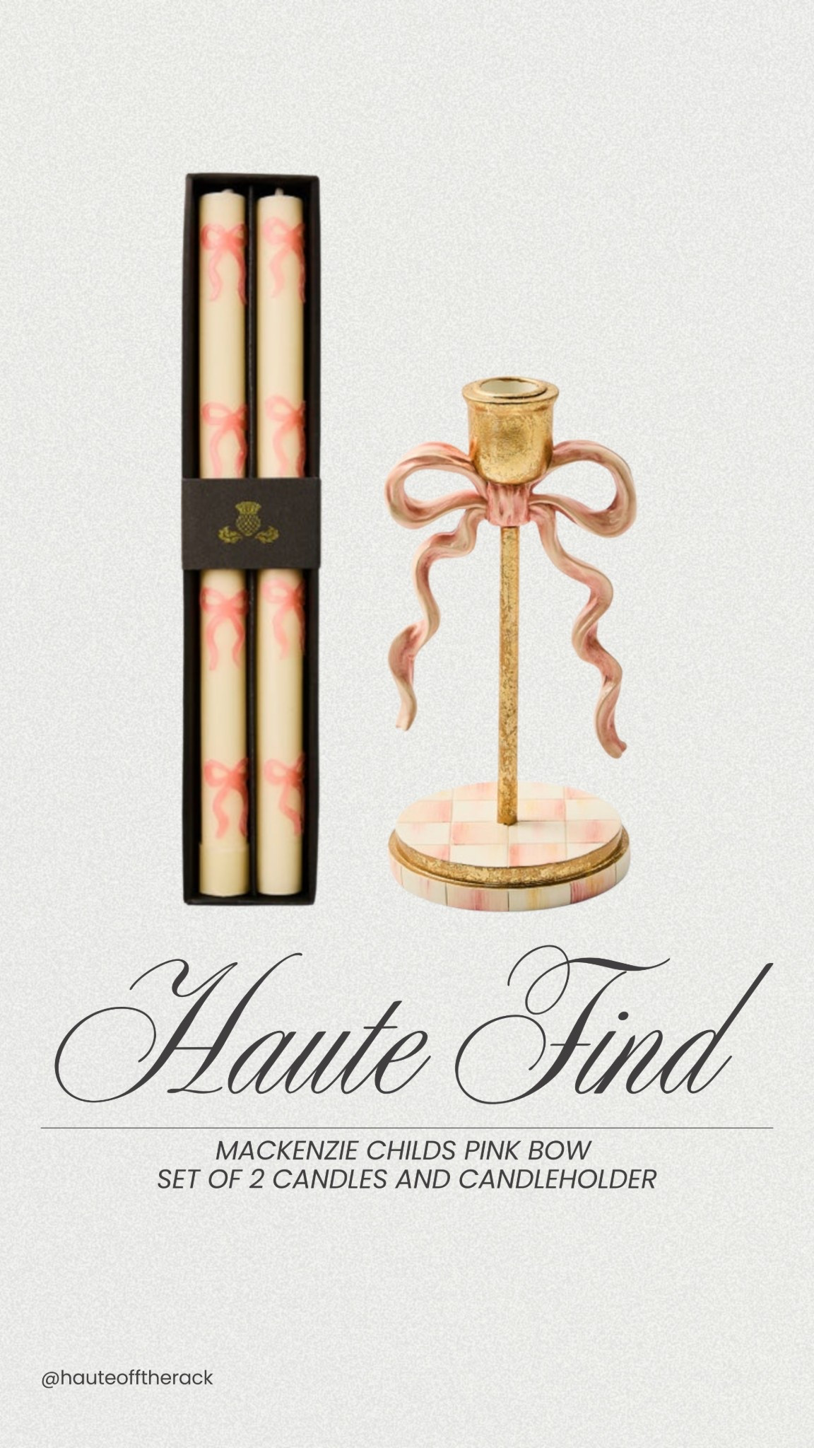 These Mackenzie Childs pieces are perfect and so precious for galentines and valentines day coming up!

#tapercandles #tapercandleholders #bowcandles #galentinesday #valentinesday #mackenziechilds


#LTKValentine #LTKHome #LTKSeasonal