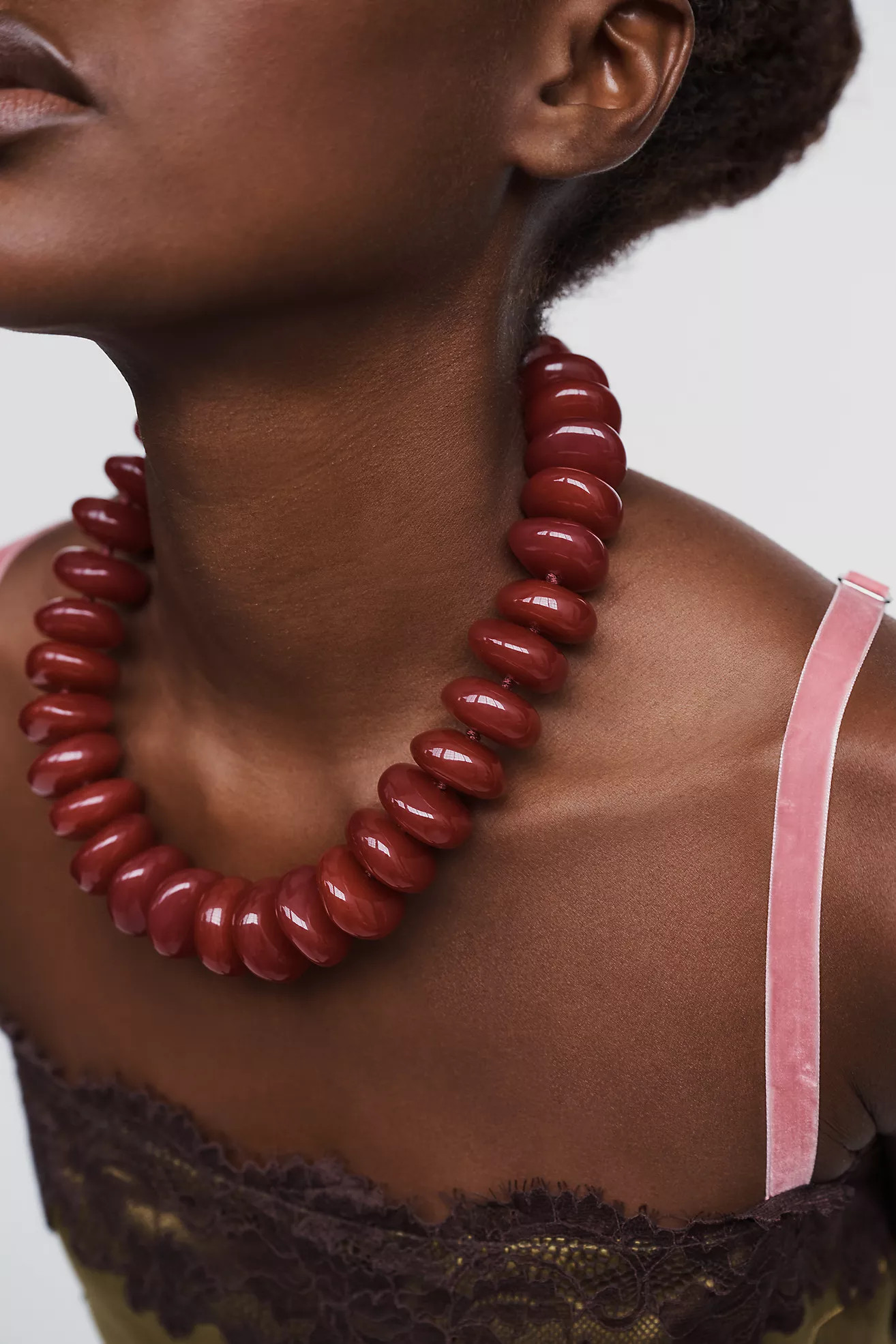 Bowie Necklace, Large Beads | Anthropologie (US)