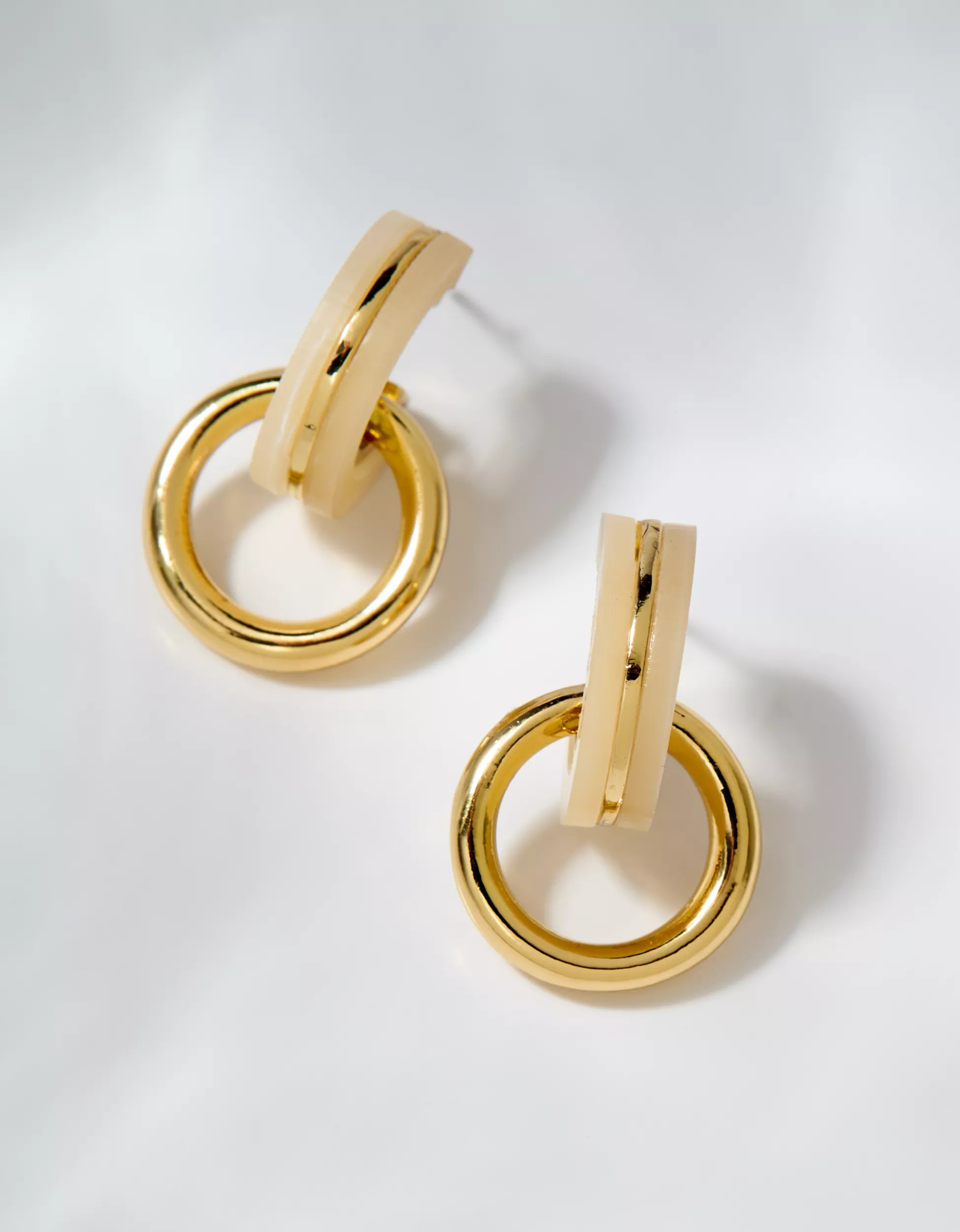Aerie Double Hoop Dangle Earrings | Aerie