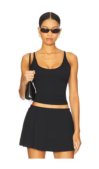 SKIMS Smooth Lounge Skimpy Strap Cami in Black. - size XXS | Revolve Clothing (Global)