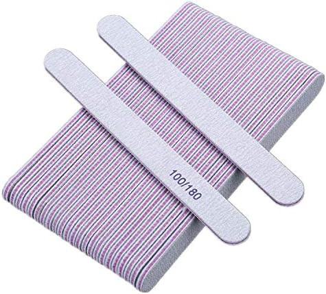 BTYMS 25Pcs Nail Files Set Double Sided Emery Board 100/180 Grit Nail Buffering Files for Acrylic... | Amazon (US)