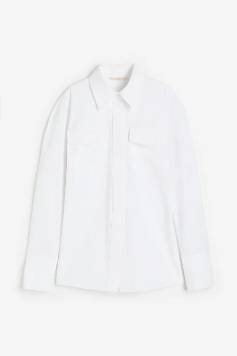 Camicia casual - Bianco - DONNA | H&M IT | H&M (FR, IT, ES, PT, BE)