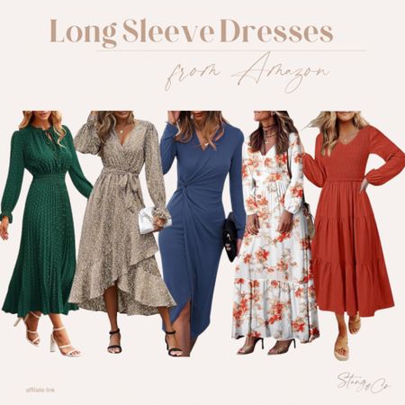 Long sleeve dresses from Amazon. 

Wedding guest dress, spring dress, resort wear, Easter dresses amazon fashion 

#LTKfindsunder50 #LTKstyletip