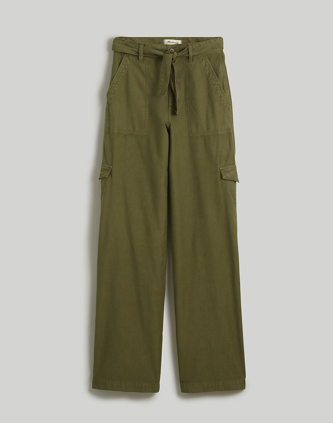 Petite Griff Superwide-Leg Cargo Pants in Garment Dye | Madewell