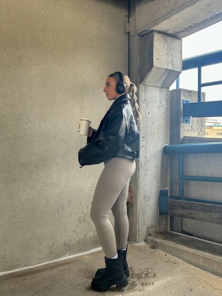 Athleisure, athleisure style, Amazon activewear, active set, activewear set, ribbed leggings, ribbed athletic set, princess Polly leather jacket, beats headphones, activewear style

#LTKfit #LTKstyletip