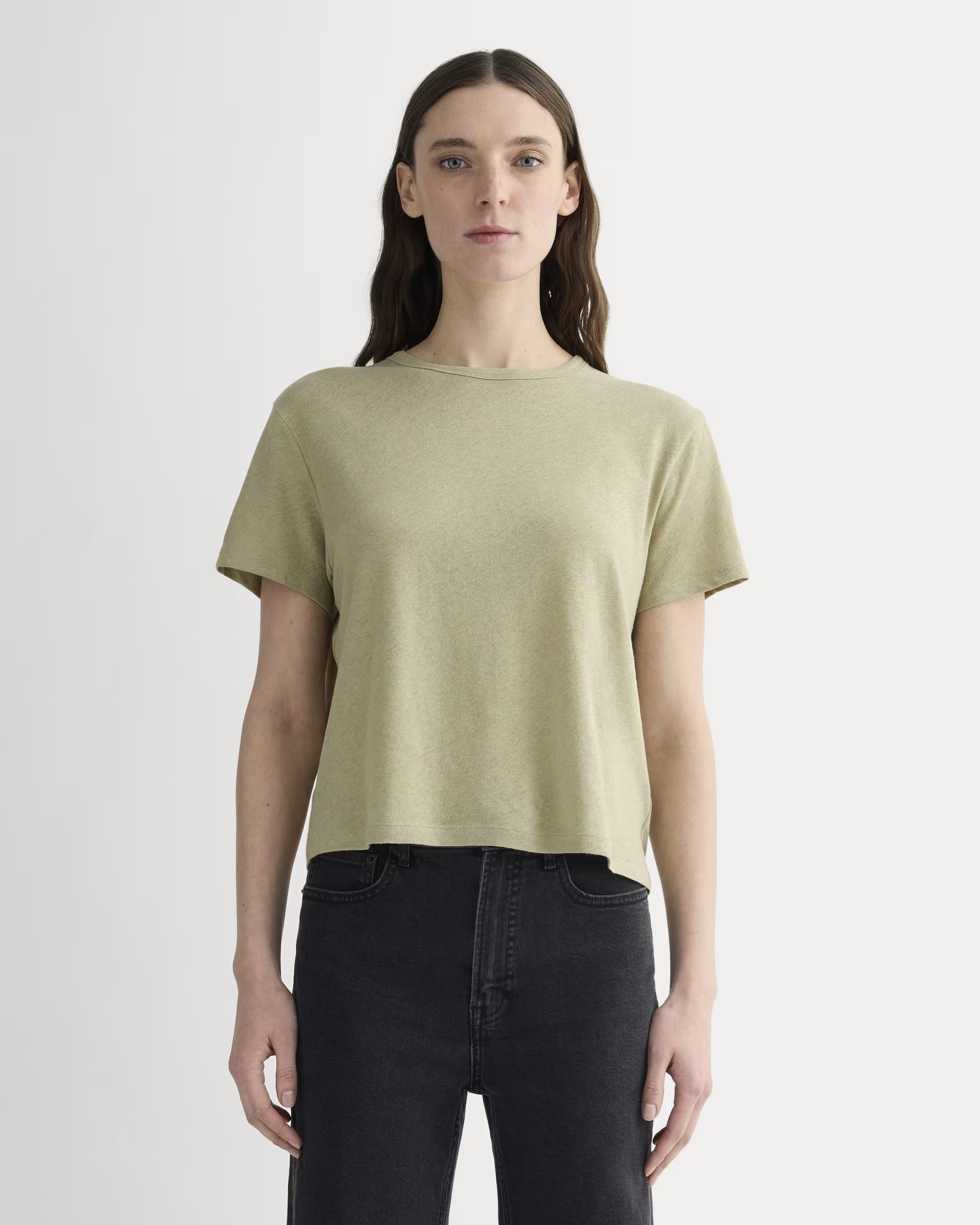 The Box-Cut Tee in Cotton Linen | Everlane