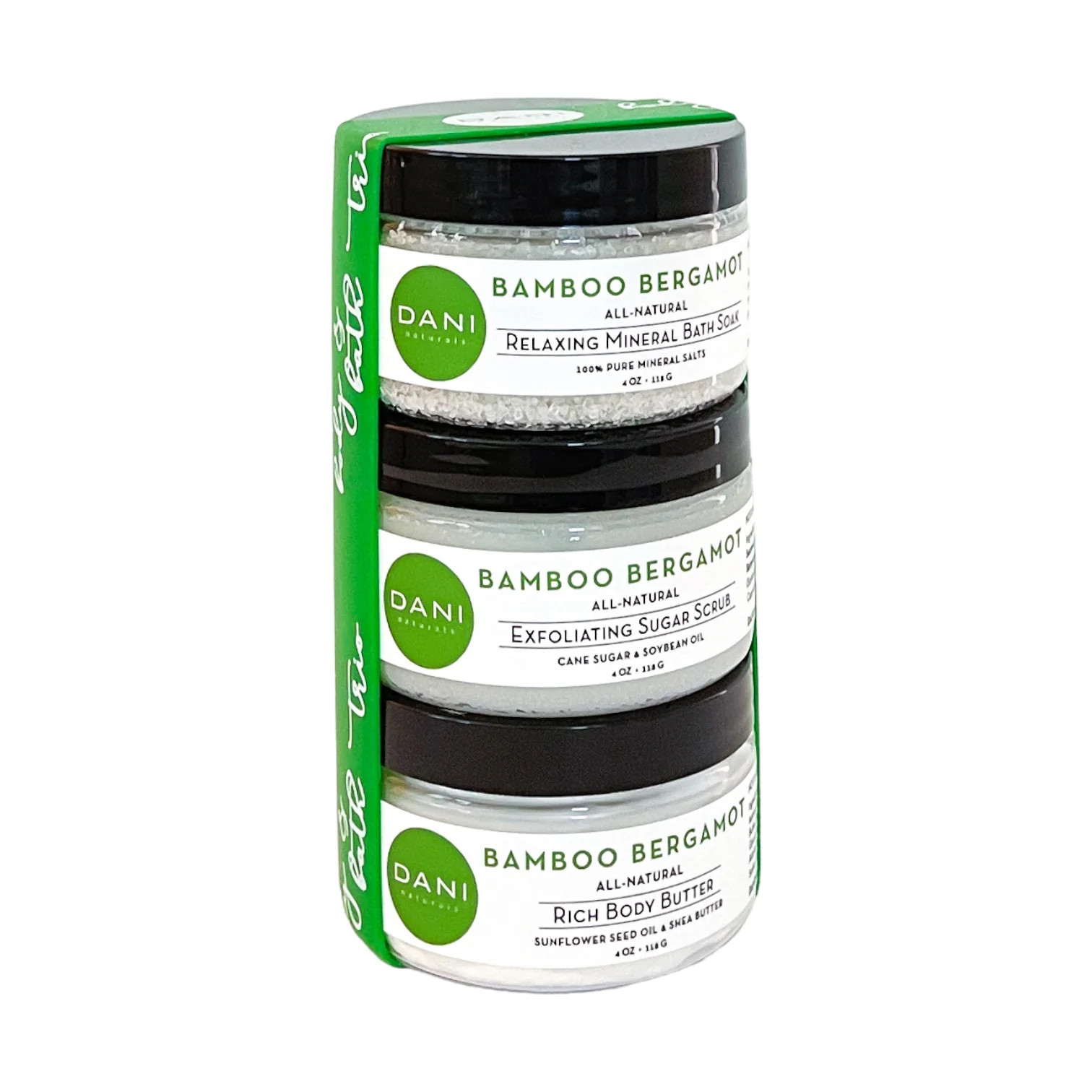 Body and Bath Trio, Bamboo Bergamot - 4oz per | DANI Naturals