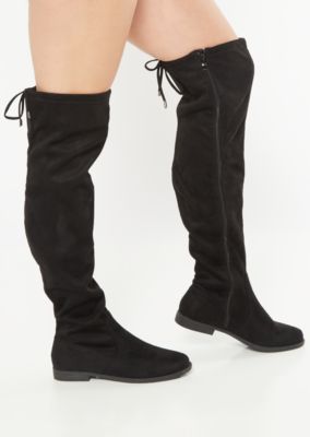 Black Tie Back Over The Knee Boots | rue21