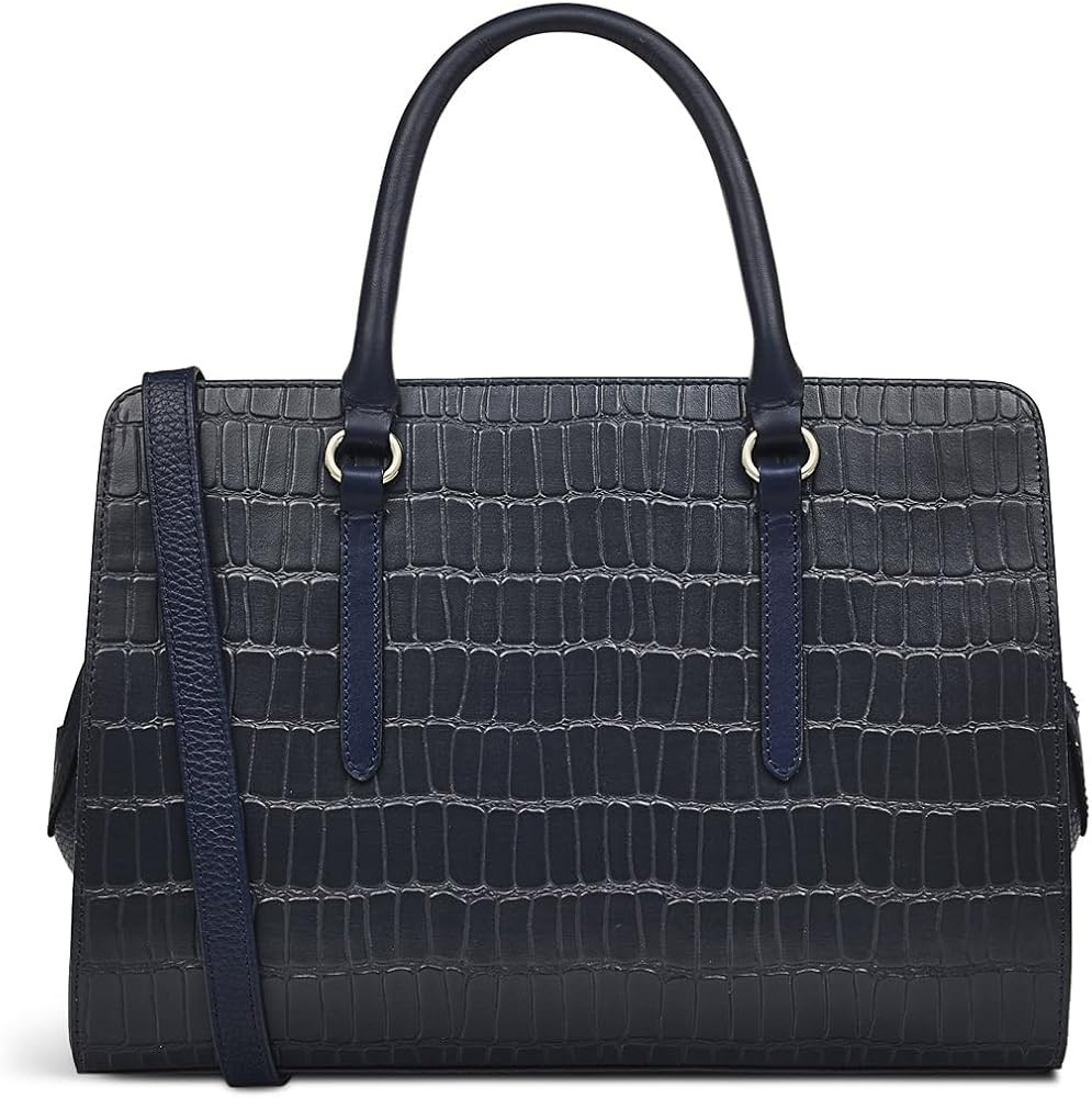 RADLEY London Angel Lane Faux Crocodile Women's Medium Leather Ziptop Satchel Bag | Amazon (US)