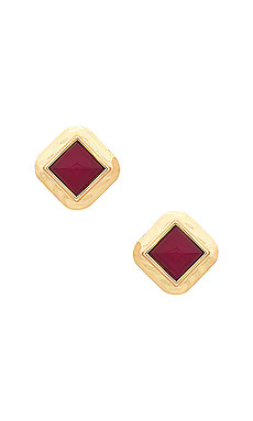Heaven Mayhem Kiss Earrings in Gold & Red from Revolve.com | Revolve Clothing (Global)