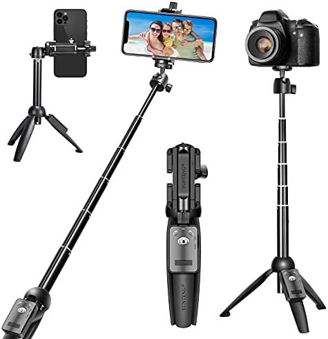 Selfie Stick, 42" Extendable Phone Tripod Stand, Portable Cell Accessory with Wireless Remote for... | Amazon (US)