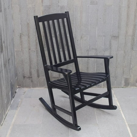 Willow Bay Outdoor Rocking Chair, Black | Walmart (US)