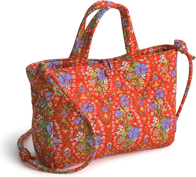Vera Bradley womens Premium Cotton Mini Hathaway Tote Bag | Amazon (US)