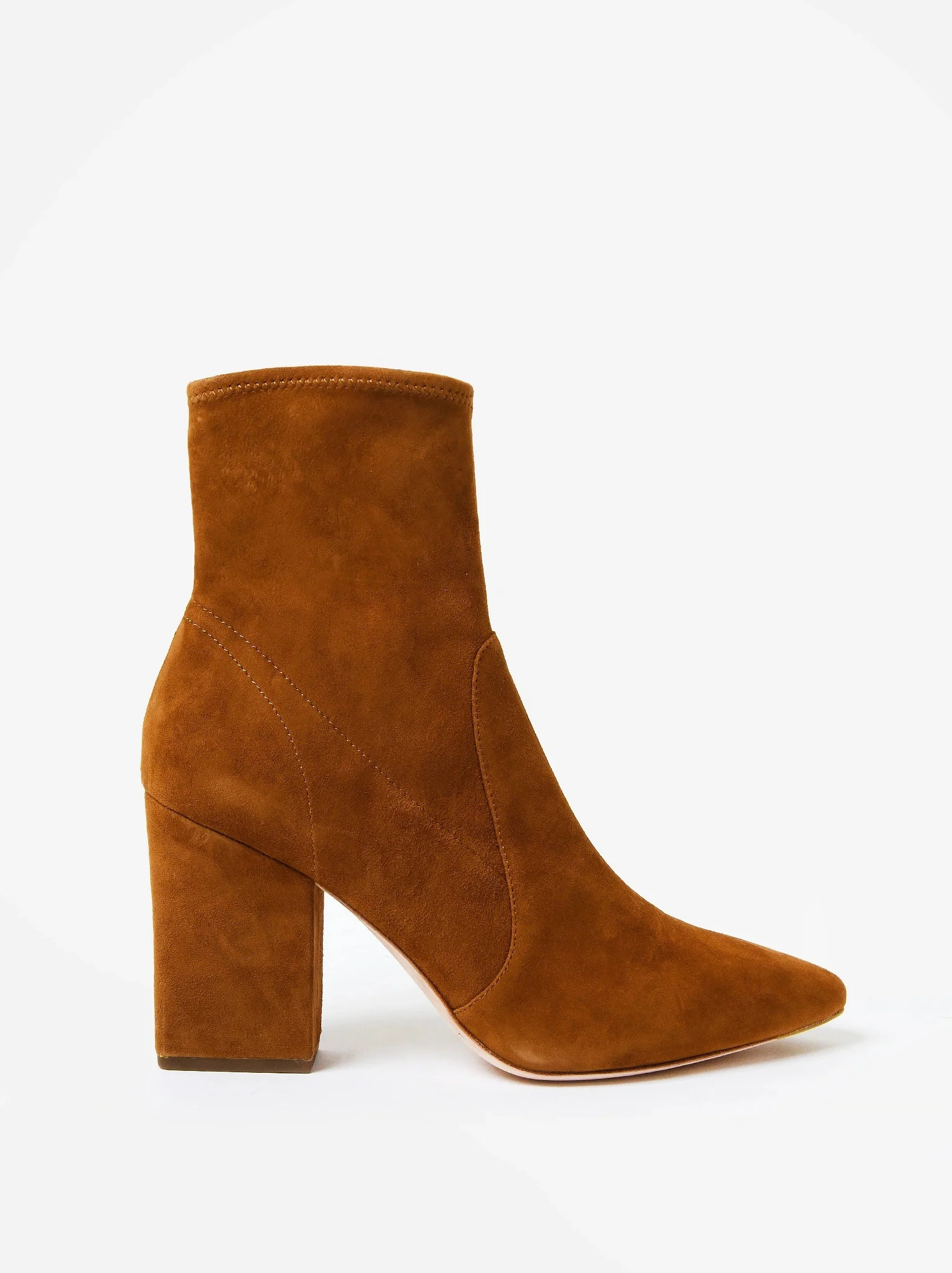 Loeffler Randall Women's Isla Suede Slim Ankle Bootie | Saint Bernard