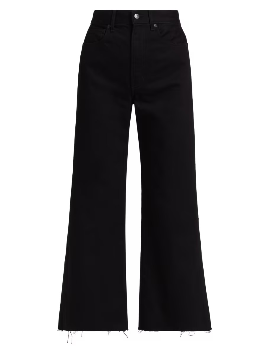 Taylor Denim Crop Wide-Leg Jeans | Saks Fifth Avenue