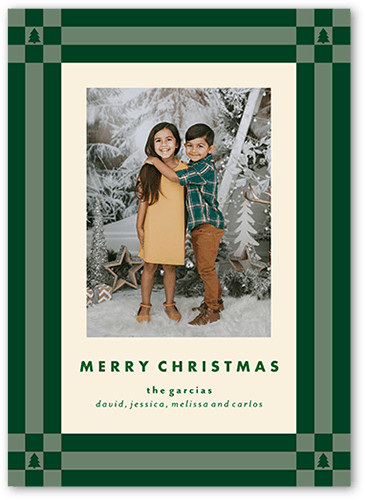 Checkered Tree Holiday Card | Shutterfly
