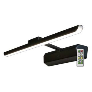 Westek Satin Black 16 in. LED Swivel Picture Light with Remote Control BL-PL16-BK | The Home Depot