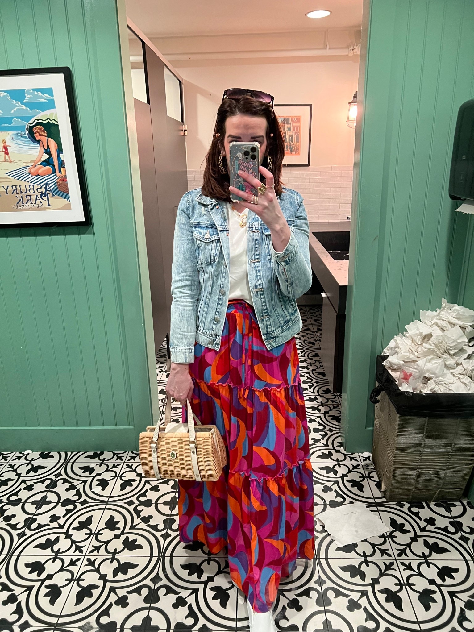 White cropped vneck tshirt (small). Light wash denim jacket (small). Colorful maxi skirt (small). White slip on sneakers (8.5). #croppedtshirt #tshirt #whitetshirt #vnecktshirt #jacket #denimjacket #lighwashdenimjacket #skirt #maxiskirt #sliponsneakers #whitesneakers #sneakers #springoutfit #summeroutfit 

Spring Outfit Summer Outfit 

#LTKSeasonal #LTKStyleTip #LTKFindsUnder100