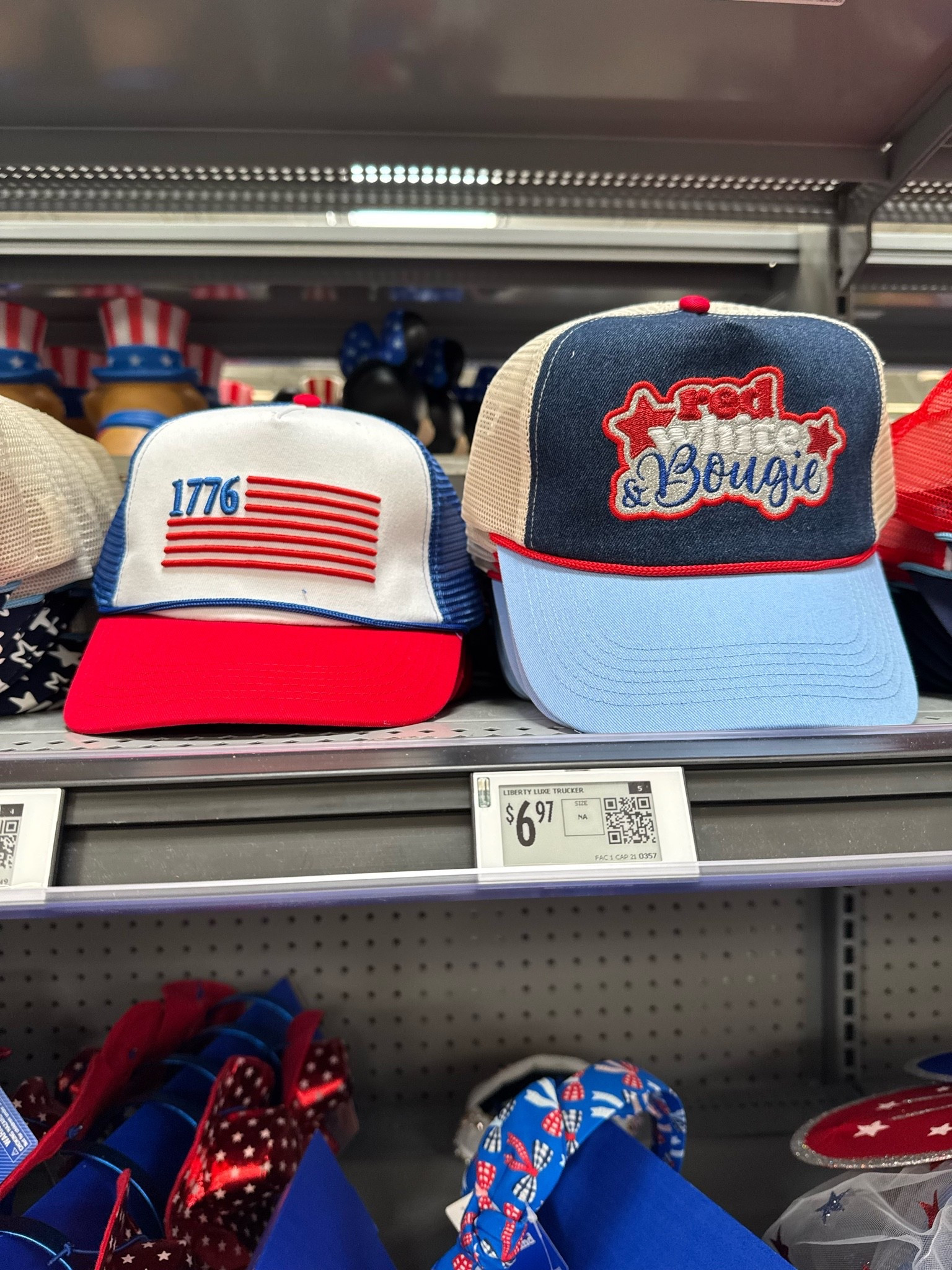 Walmart trucker hats 💙❤️🇺🇸

Way To Celebrate Patriotic 1776 Flag Trucker Hat for Adults /Celebrate
Way To Celebrate Red White And Bougie Patriotic Trucker Hat For Adults

#LTKootd #LTKSeasonal #LTKSwim