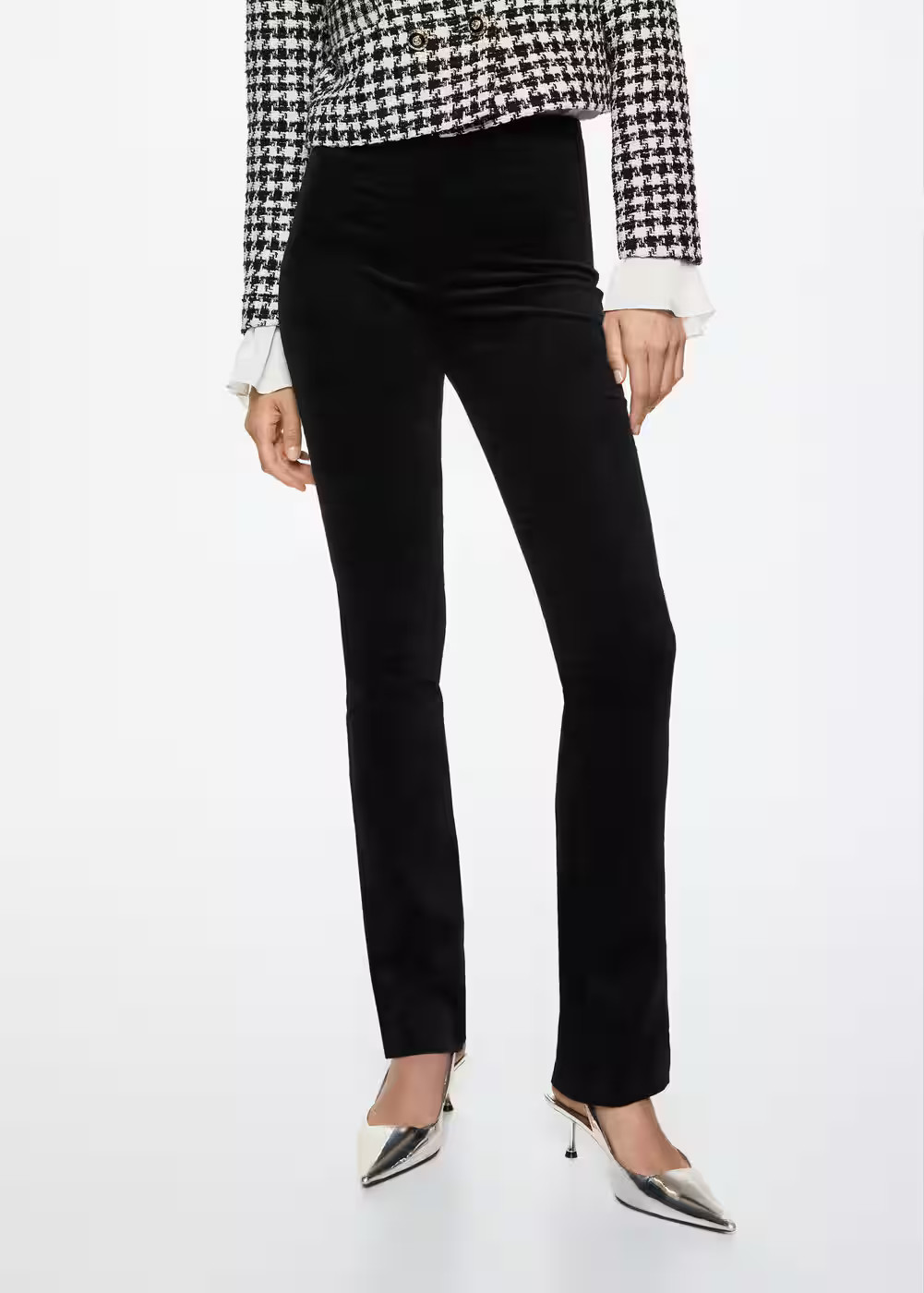 Corduroy straight pants -  Women | Mango USA | MANGO (US)