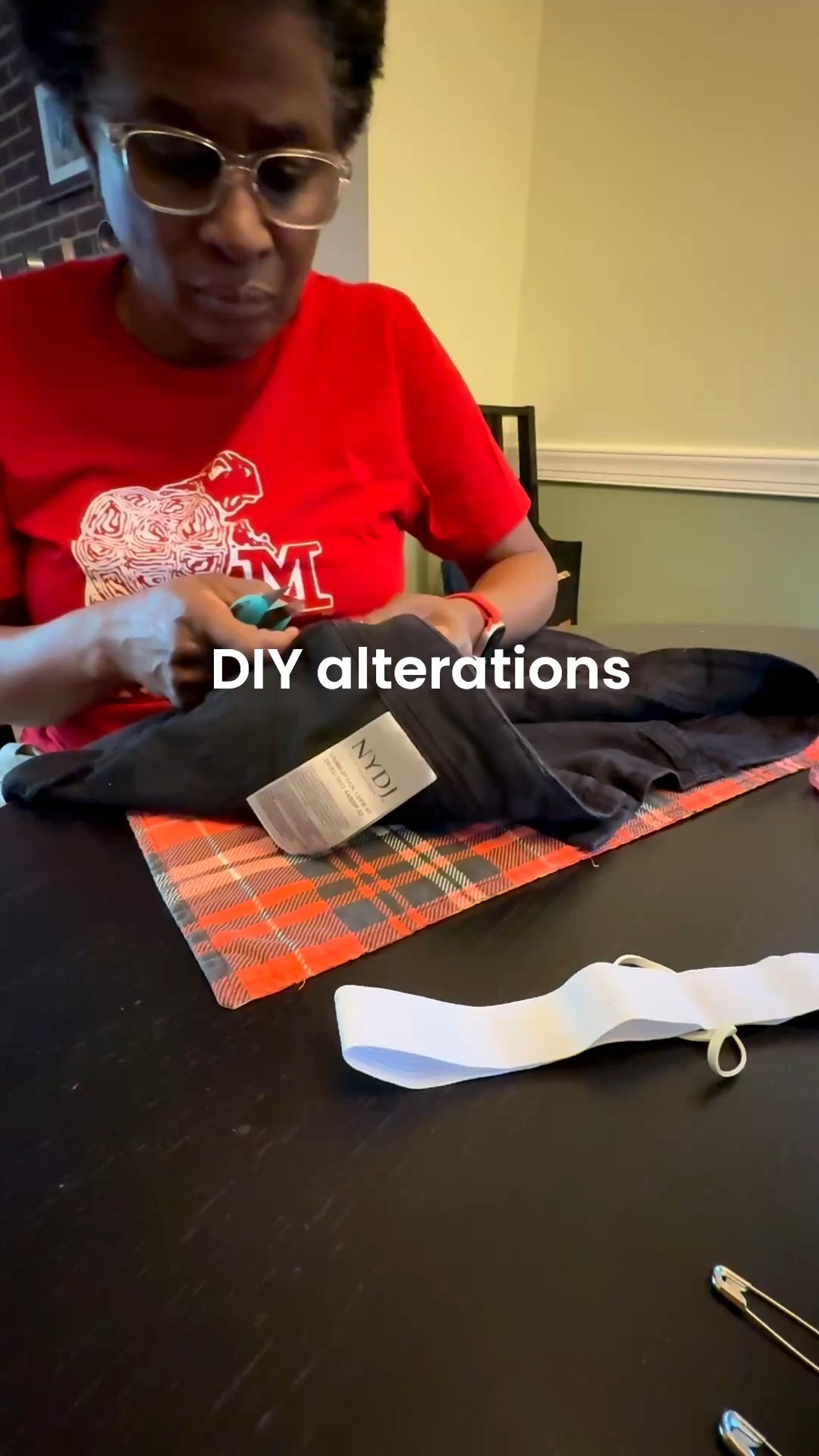 DIY alterations. To tighten up the waist of these shorts a bit, I inserted some elastic into the back from side seam to side seam. Checked the fit then stitched everything back up. Now these fit so much better and I’ll get more use out of them.

#LTKvlog #LTKdayinmylife #LTKootd