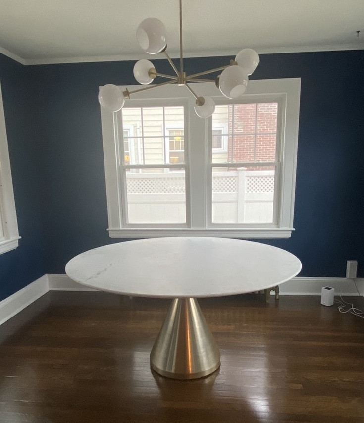 Stunning marble pedestal table with gold base.  #pedestaltable #goldtable #marbletable #westelm


#LTKHome