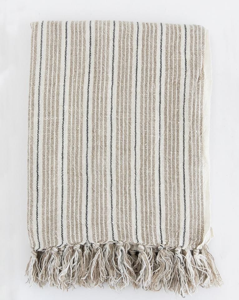 Neutral Stripe Throw | McGee & Co.
