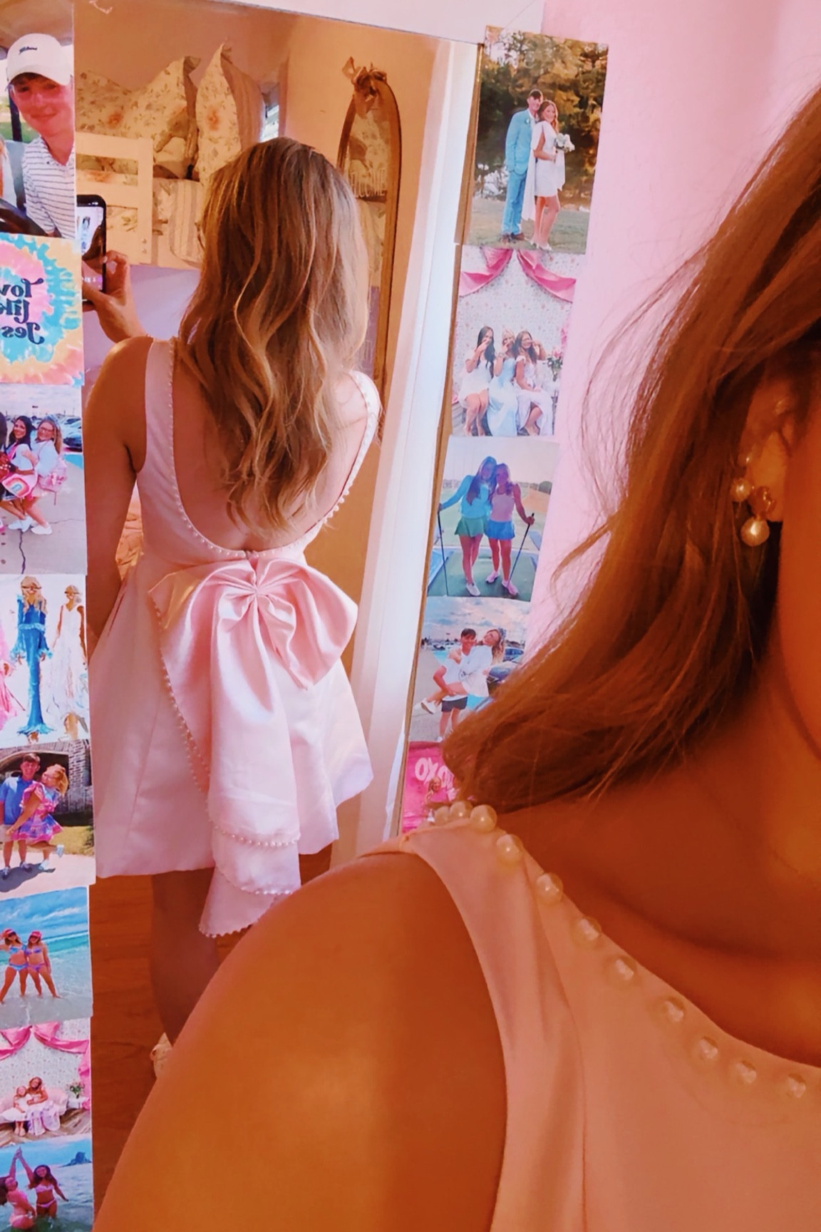 The most ADORABLE & affordable dress🤍 Light pink pearl mini dress with bow!! #amazonfashion #dress #formal #pearls #bow #style #fashion #women 

#LTKFindsUnder50 #LTKStyleTip #LTKWedding