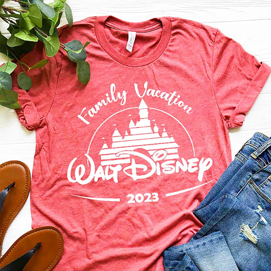 Walt Disney Family Vacation 2023 Custom T - Shirts, Disney Family Matching Vacation 2023 Tees, Di... | Etsy (US)