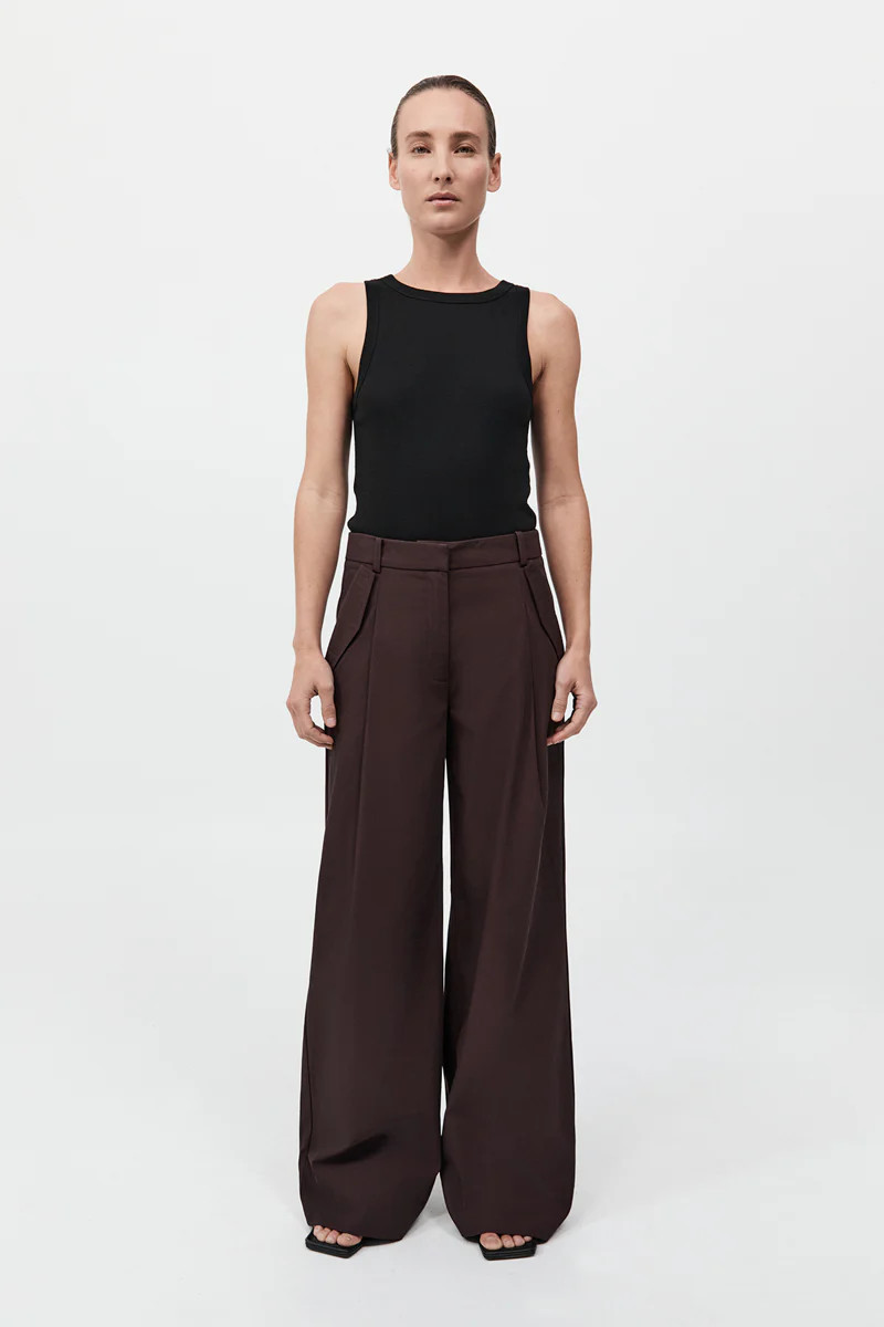 Utility Pleat Pants - Port | St. Agni (US, UK, EU)