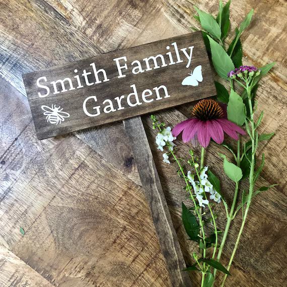Custom Garden Sign Personalized SMALL Garden Sign Raised Bed - Etsy | Etsy (US)
