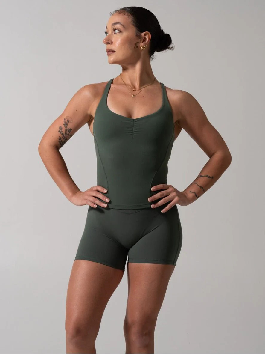 Poshknit Hip Tank - Limon Pepino | Buffbunny Collection