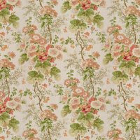 Lee Jofa HOLLYHOCK HDB Fabric, 100% Linen in Coral/Apple by DecoratorsBest | DecoratorsBest