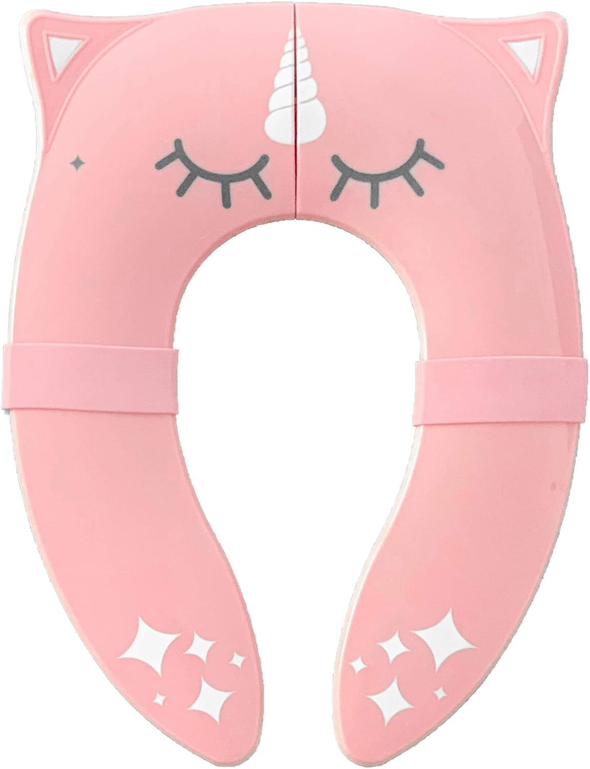 Hippypotamus Travel Potty Seat for Toddler - Pink Unicorn - Folding Potty Training Seat - Portabl... | Amazon (US)