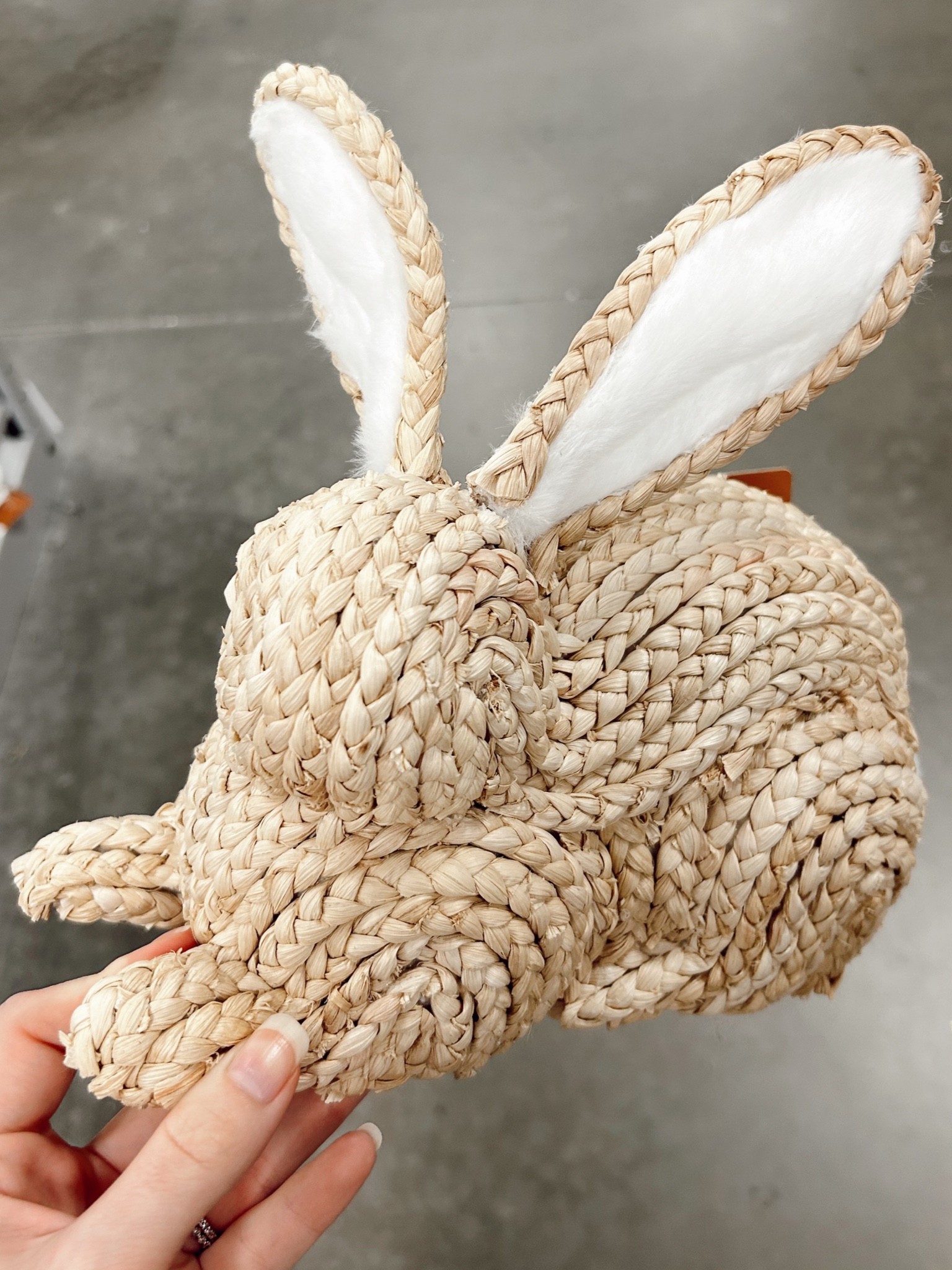 woven Easter bunny! 🐰  #wovenspring #springdecor #easterbunny #easterdecor #neutraleaster #rattan #easter #bunny #neutralhome #holiday #jute #braidedbunny 

#LTKSpringSale #LTKhome #LTKSeasonal