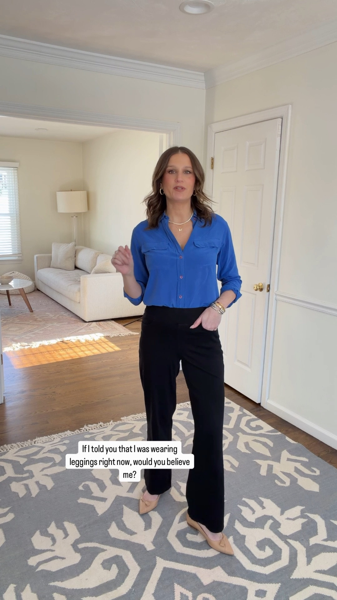 These pants feel like leggings but look like denim, and I’m obsessed! If you want to feel comfortable while looking polished then you’ll want to check out these denim leggings from Iuga.  Wear them to work, to school drop off, or just hanging at home. Trust me, you won’t want to take them off! Take 10% off with the code Rachael010 

On wearing a size small in the 31” inseam.

#LTKActive #LTKOver40 #LTKgrwm