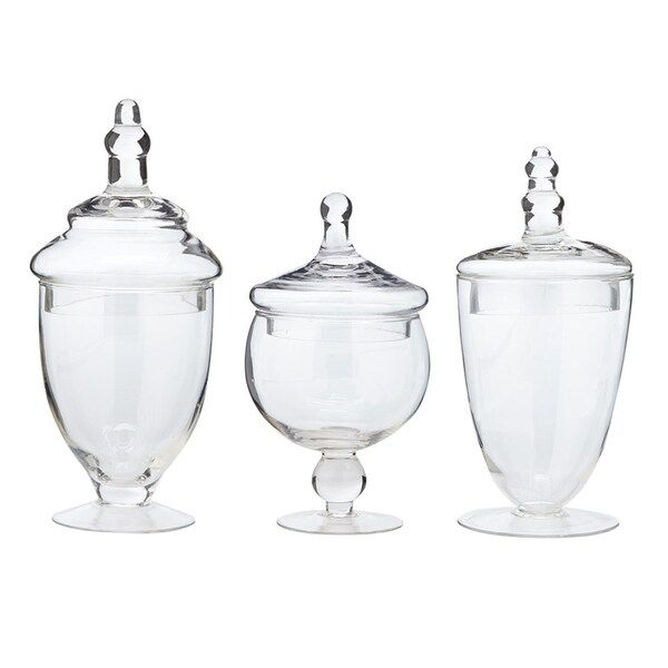 Apothecary Jars, Assorted Set of 3 (16 oz, 20 oz, and 24 oz) | Bed Bath & Beyond